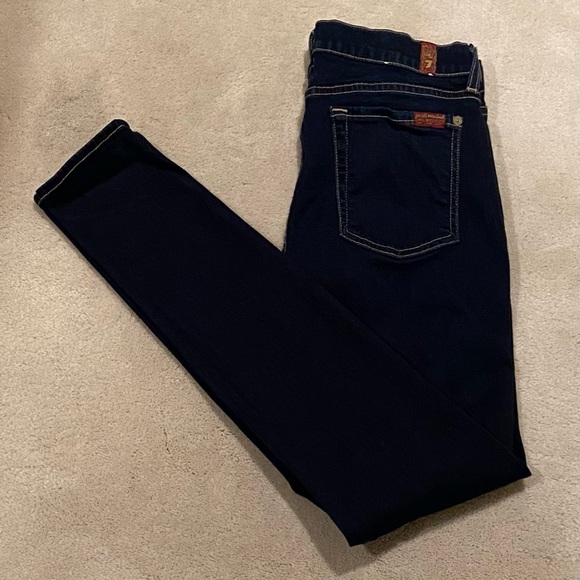 7 For All Mankind The Skinny Mid-Rise Stretch Jeans - Picture 3 of 13